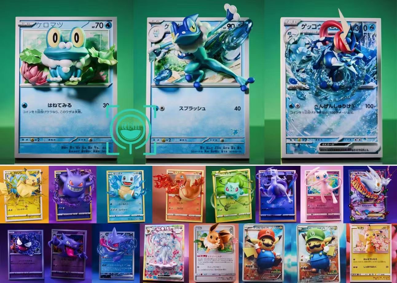 GEISHA Studio - Pokemon Card Evolution Set: Froakie, Frogadier, Greninja ex - Image 6