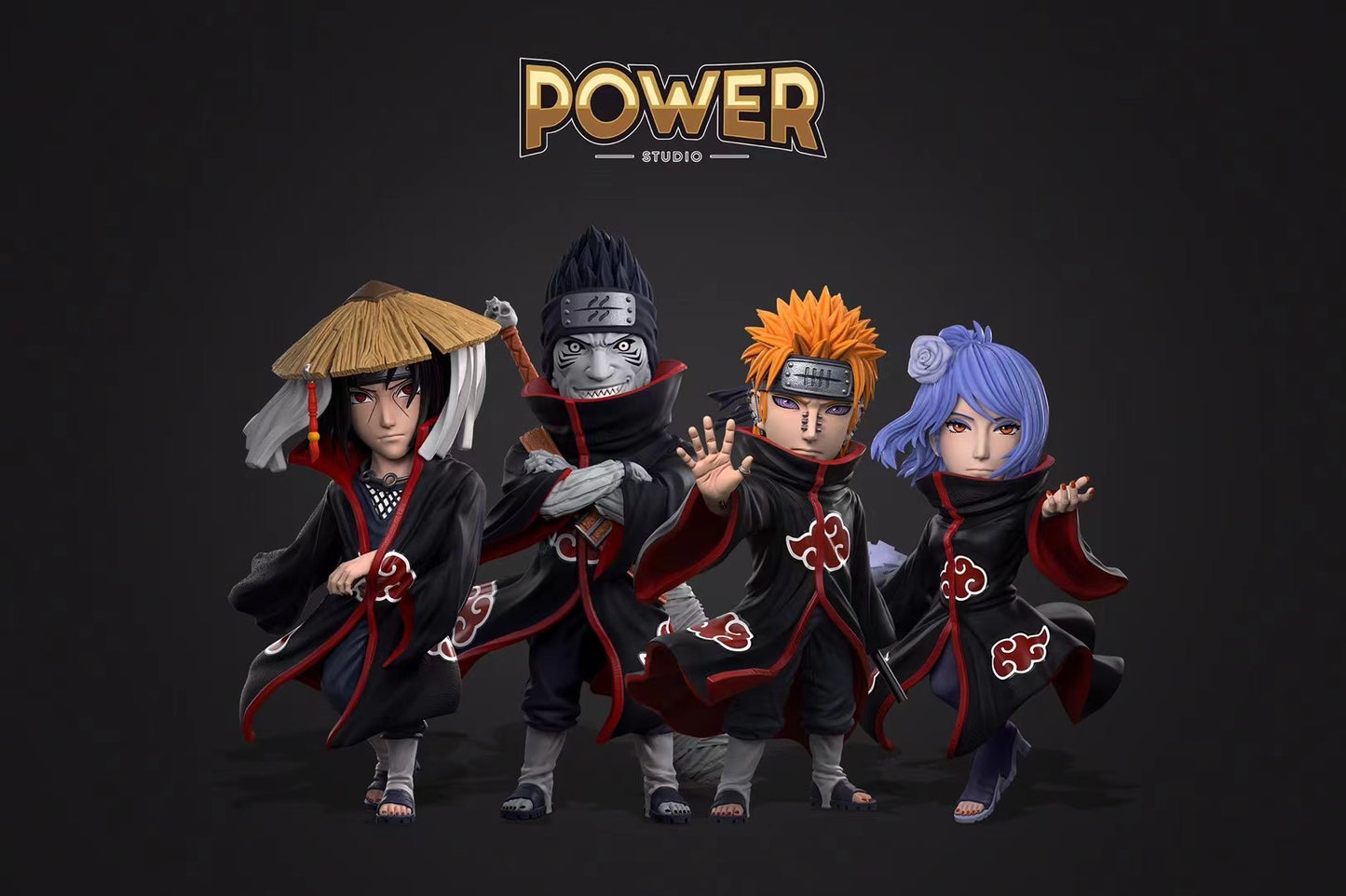 Power Studio - Akatsuki Second Series Pain & Konan | 晓组织第二弹 佩恩 & 小南