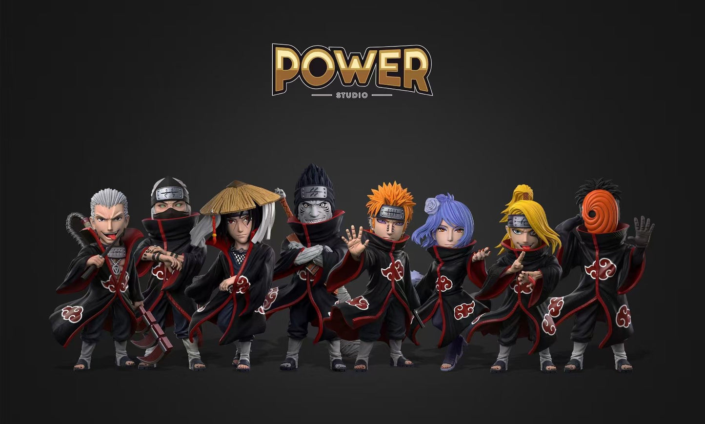 Power Studio - Akatsuki Forth Series Deidara & Tobi | 晓组织第四弹 迪达拉 & 角都