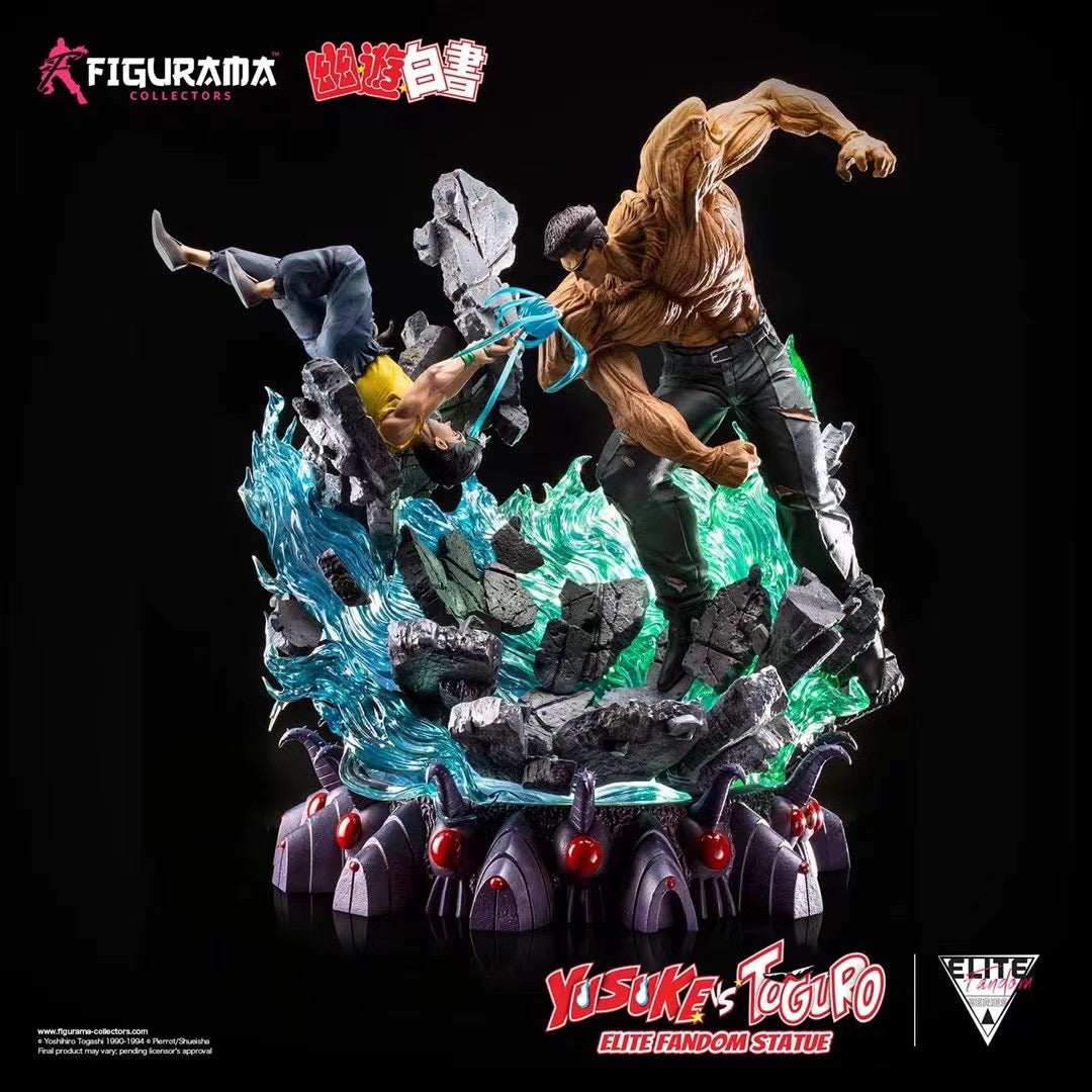 Figurama Studio - Licensed YuYu Hakusho Yusuke Urameshi VS Younger Toguro | 版权 幽游白书 浦饭幽助 VS 户愚吕