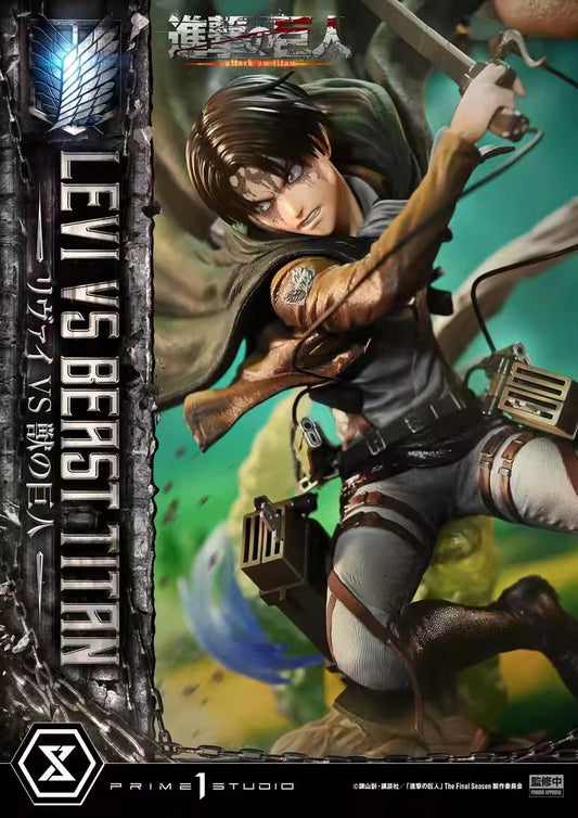 Prime1Studio - Levi Ackerman vs Beast Titan | 利威尔·阿克曼 vs 兽之巨人