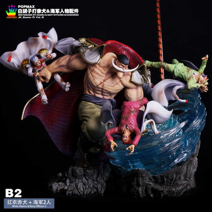 JacksDo Studio - POPMAX Whitebeard Hit Akainu & Navy Officers Accessories | POPMAX白胡子打赤犬和海军人物配件