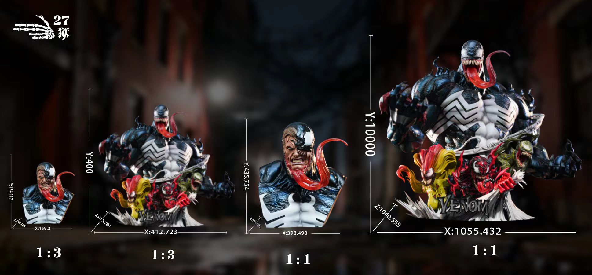 27Hell Studio - Venom Bust | 毒液半身像 - Image 4
