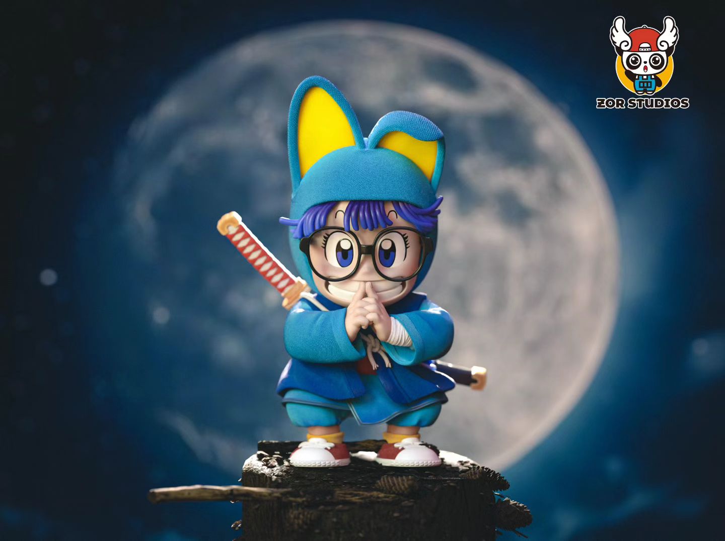 ZOR Studios - ZOR Studios 1/2 Scale Cat Ear Ninja Arale | ZOR Studios 1/2比例 猫耳忍者 阿拉蕾 - Image 1