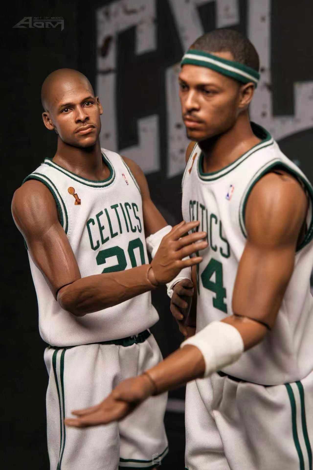 AOM Studio - AOM 1/6 Celtics Big Three Ray Allen 08 Championship Set | AOM 1/6 绿军三巨头 雷阿伦08夺冠套装 - Image 2