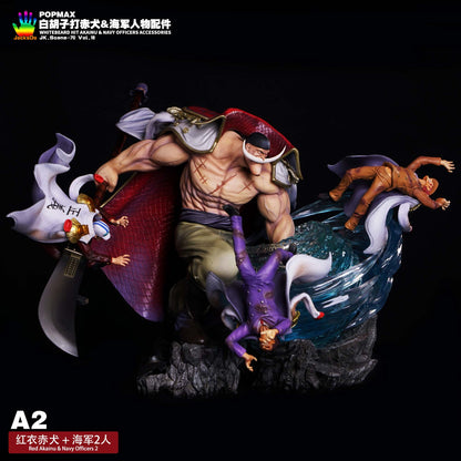 JacksDo Studio - POPMAX Whitebeard Hit Akainu & Navy Officers Accessories | POPMAX白胡子打赤犬和海军人物配件