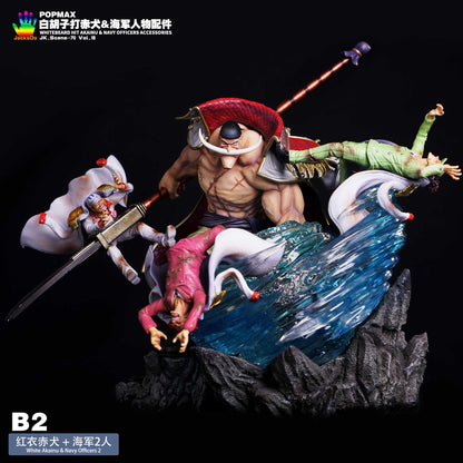 JacksDo Studio - POPMAX Whitebeard Hit Akainu & Navy Officers Accessories | POPMAX白胡子打赤犬和海军人物配件