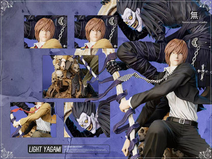Anonymous Studio - Death Note Light Yagami Ryuk Double Head Sculpt Double Version Statue | 死亡笔记 夜神月 硫克 LIGHT YAGAMI 双头雕 双版本 雕像 - Image 8