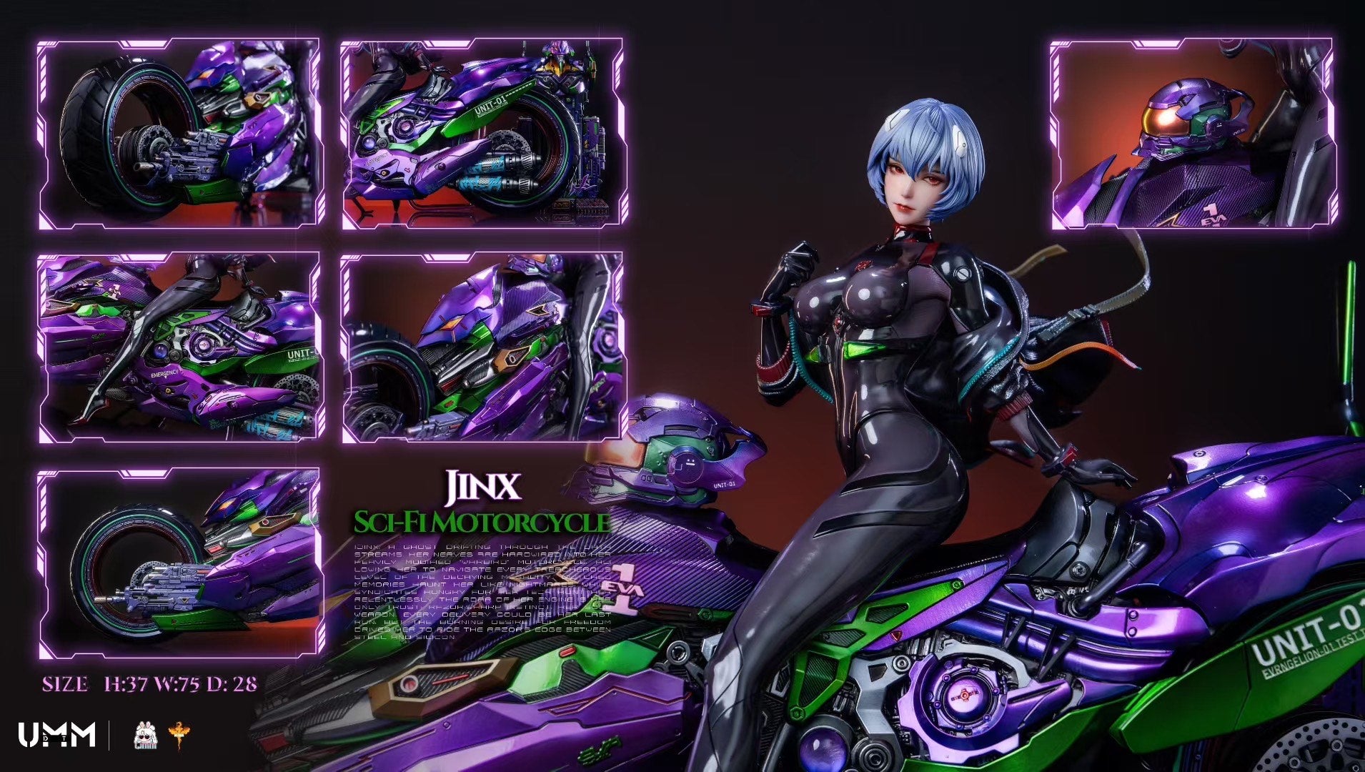 Ayanami Rei Sci-fi Motorcycle - Image 4