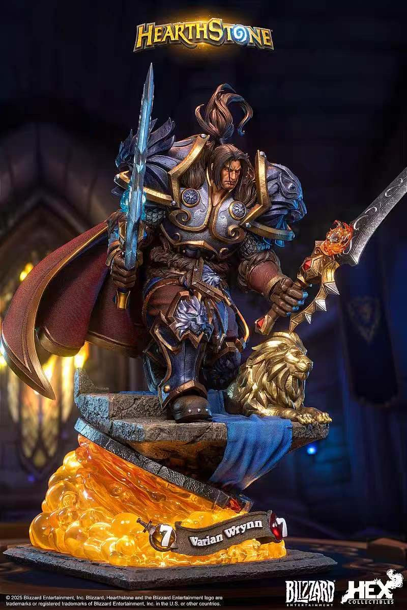 Blizzard Studio - Licensed Hearthstone Varian Wrynn Collector's Statue | 版权 炉石传说 瓦里安 乌瑞恩典藏雕像 - Image 1