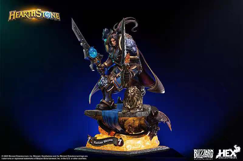 Blizzard Studio - Licensed Hearthstone Varian Wrynn Collector's Statue | 版权 炉石传说 瓦里安 乌瑞恩典藏雕像 - Image 2