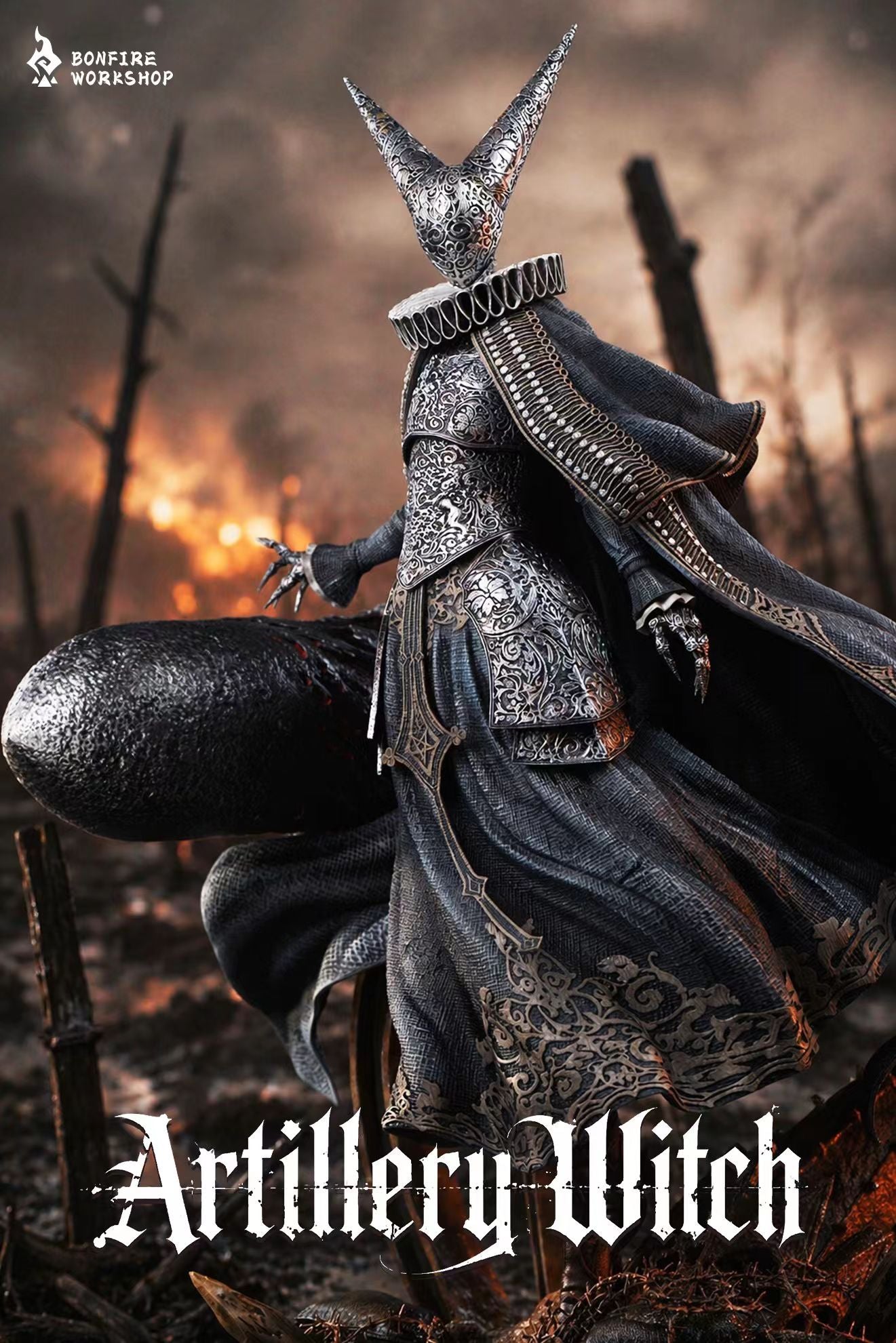 Bonfire Studio - Trench Crusade Artillery Witch | 战壕十字军 火炮女巫 - Image 4