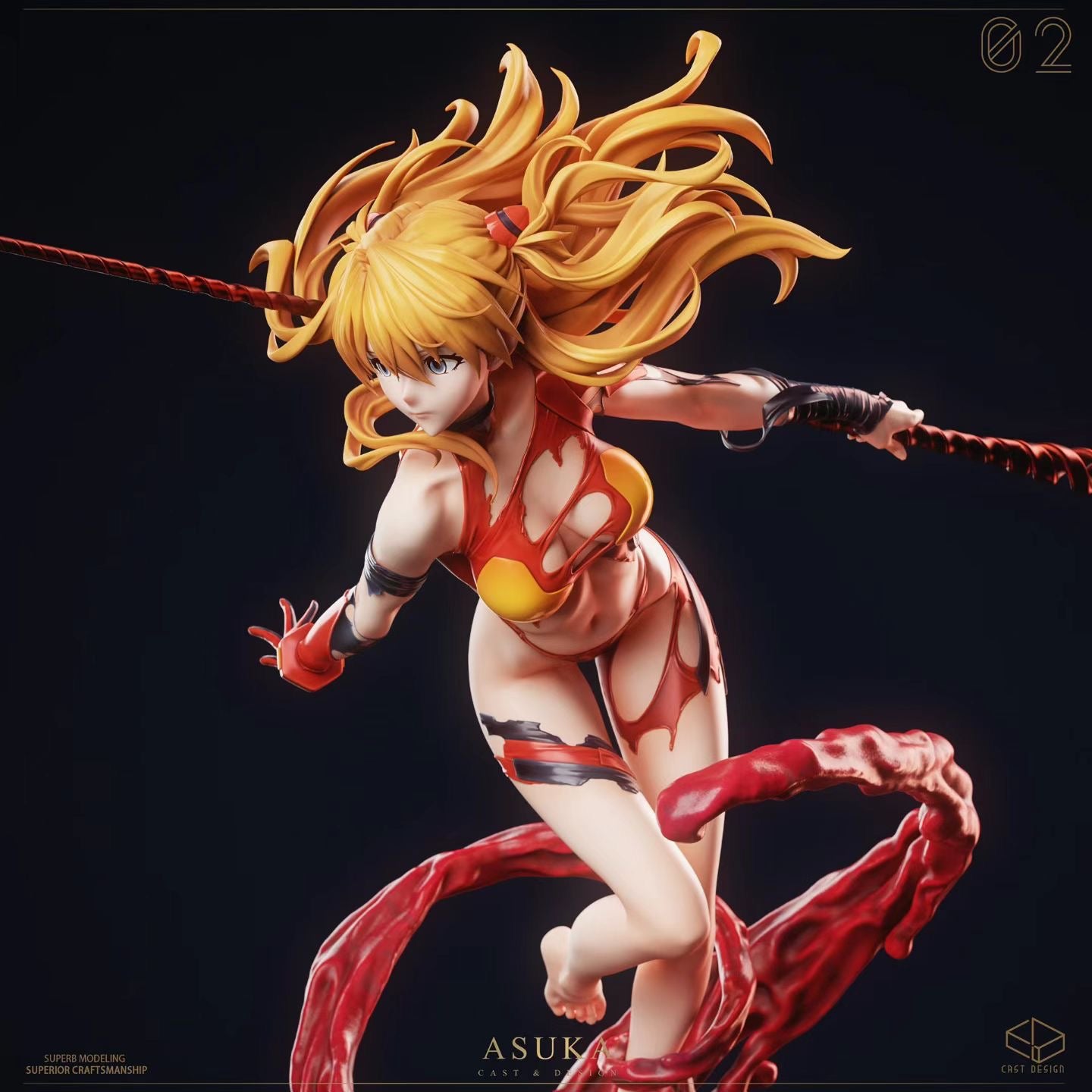 Cast Design Studio - Grand Master No.10 Red Warrior Asuka | 至臻大师No.10 赤色战姬 明日香 - Image 4