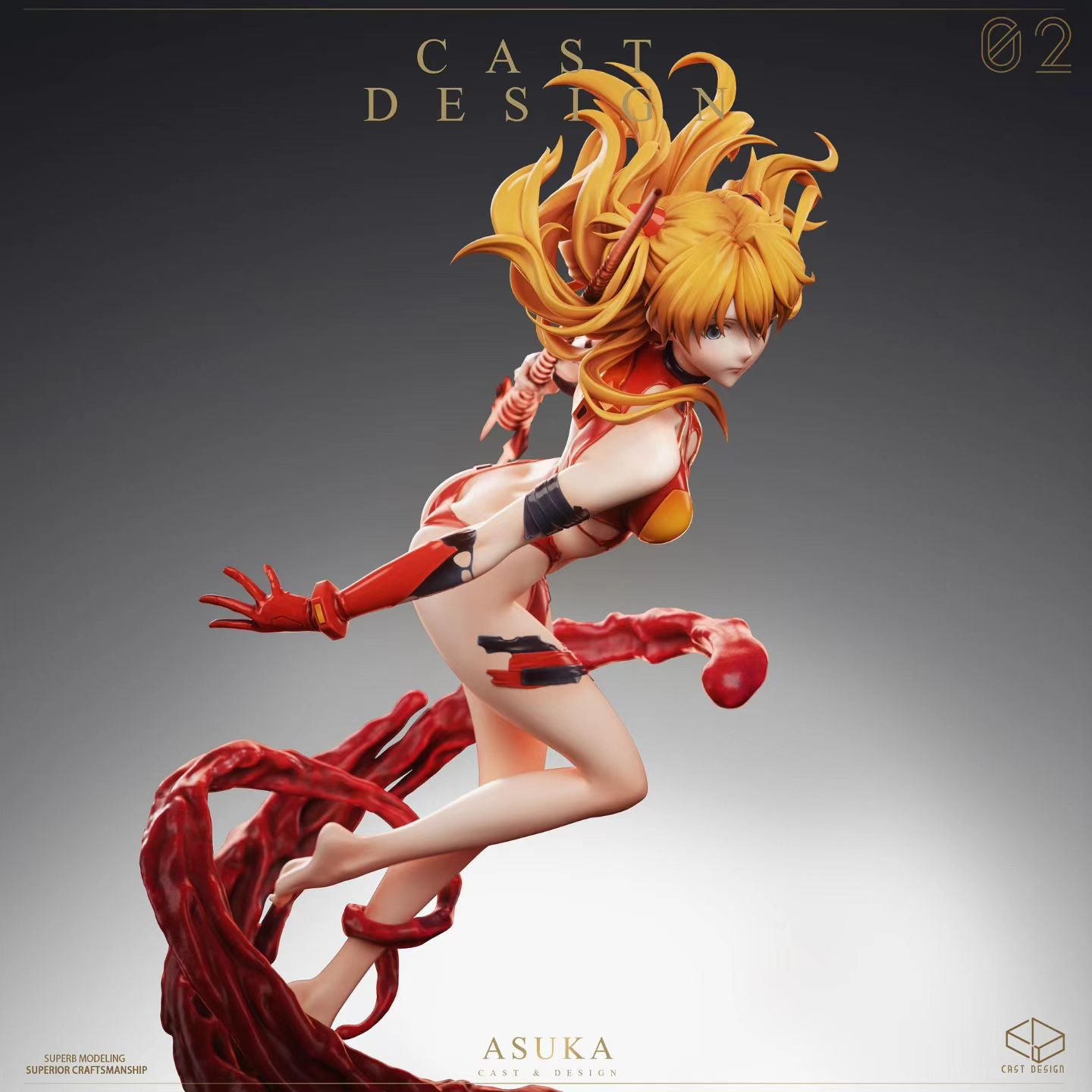 Cast Design Studio - Grand Master No.10 Red Warrior Asuka | 至臻大师No.10 赤色战姬 明日香 - Image 1