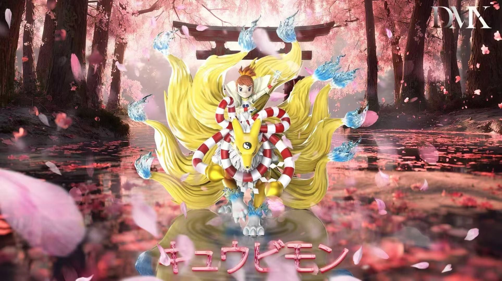 DMX STUDIO Digimon Tamers Kyubimon & Ruki & Renamon Three-Piece Set - Image 2