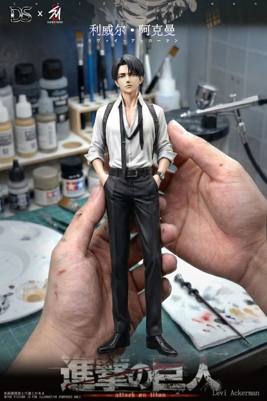 DS STUDIO x SUPER HERO超英工作室 - Attack on Titan Levi Ackerman Suit Thugs Group | 进击的巨人 利威尔 阿克曼 西装暴徒三人组 - Image 3