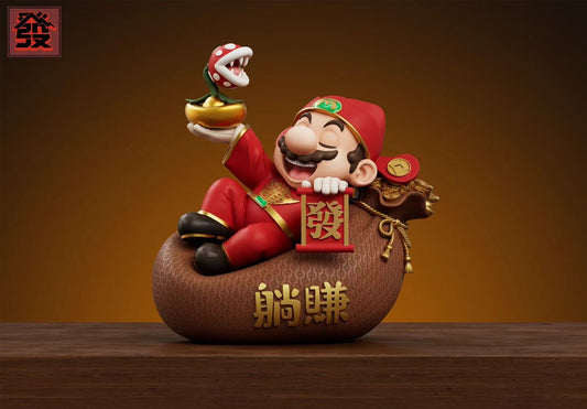 FA Studio - Super Mario Lying Earn Lucky Bag Ornament | 超级马里奥 躺赚福袋摆件 - Image 1