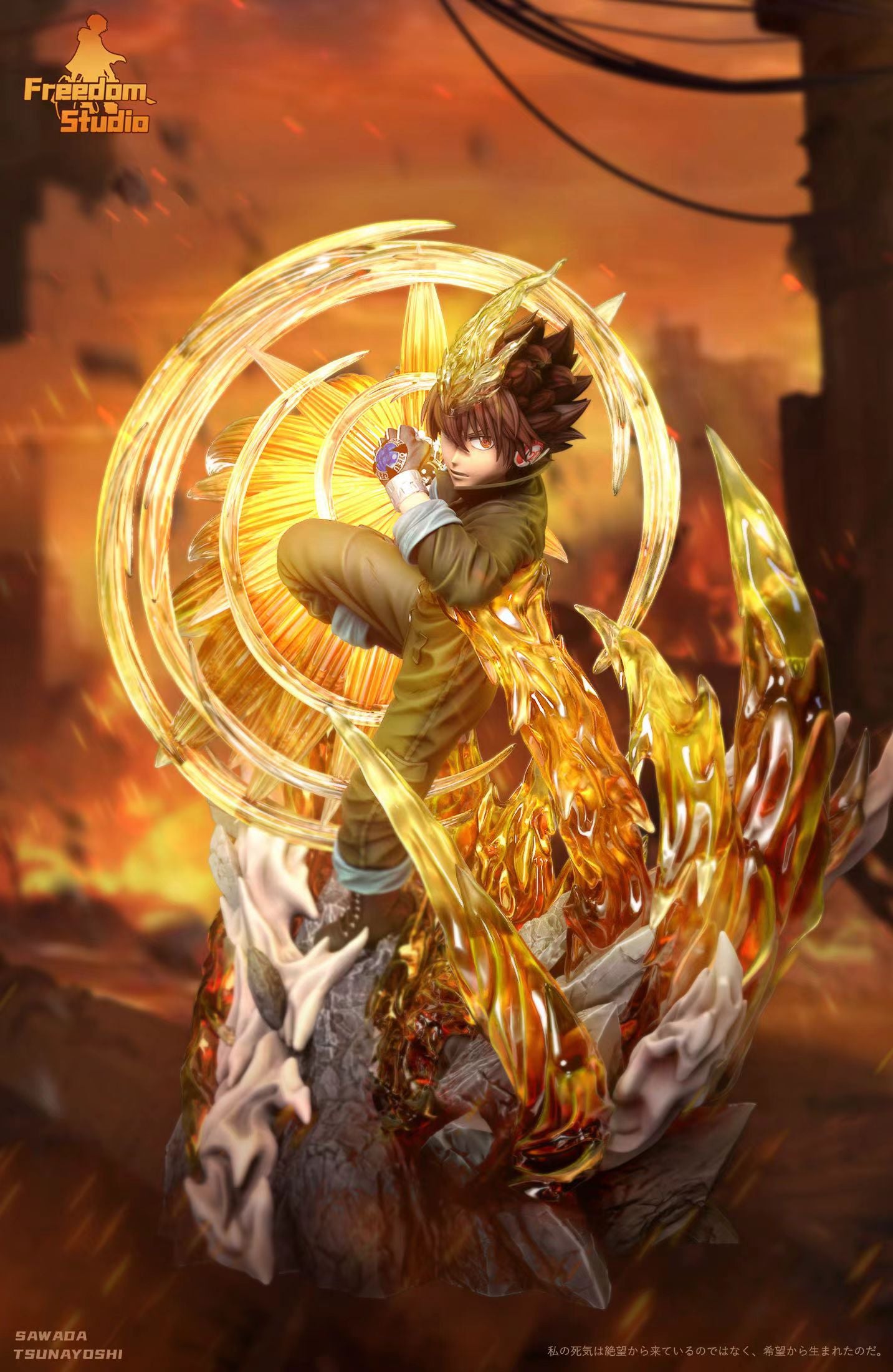 Freedom Studio - Katekyo Hitman Reborn! Tsunayoshi Sawada X BURNER | 家庭教师 工装沢田纲吉 X BURNER - Image 1