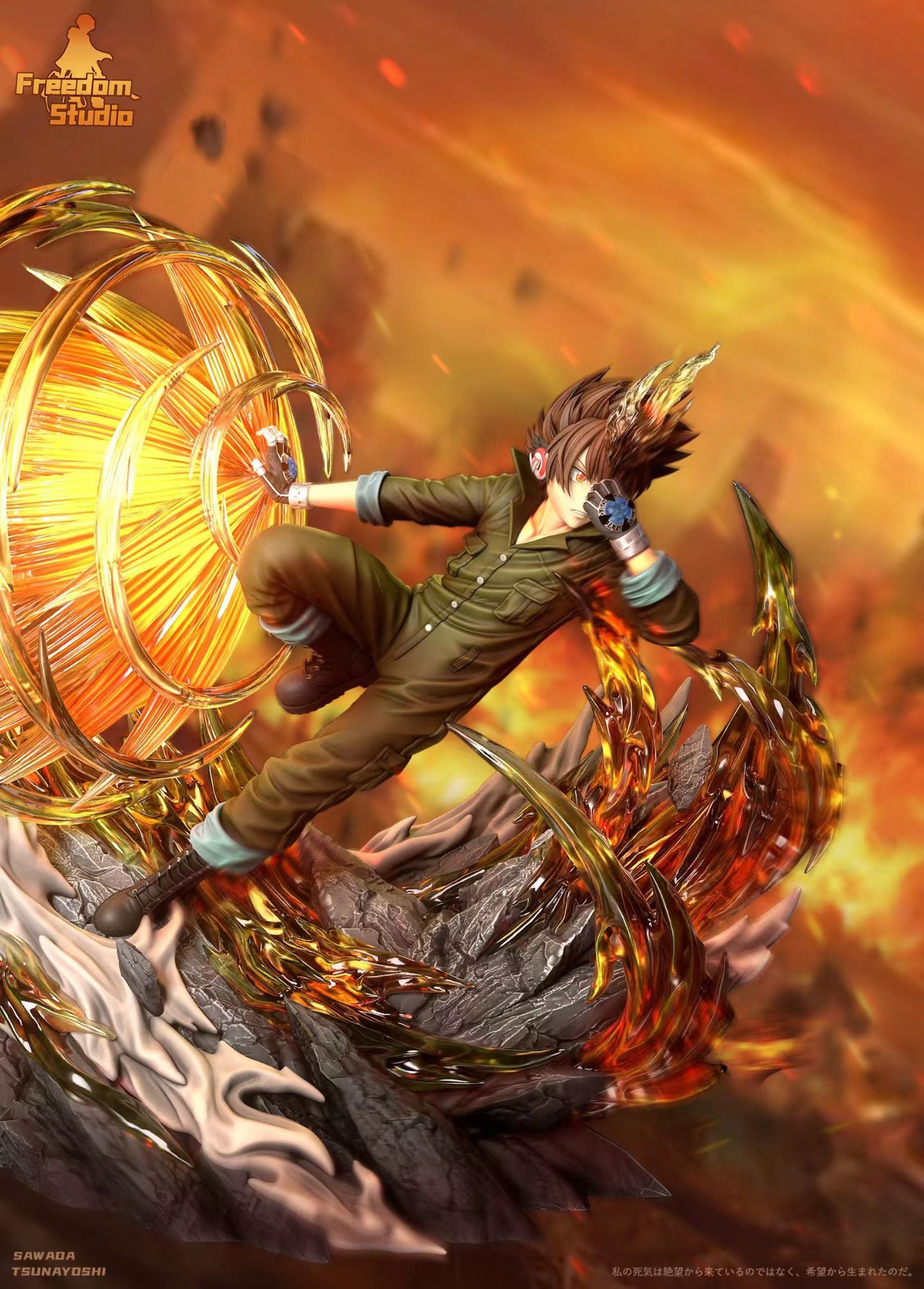 Freedom Studio - Katekyo Hitman Reborn! Tsunayoshi Sawada X BURNER | 家庭教师 工装沢田纲吉 X BURNER - Image 6