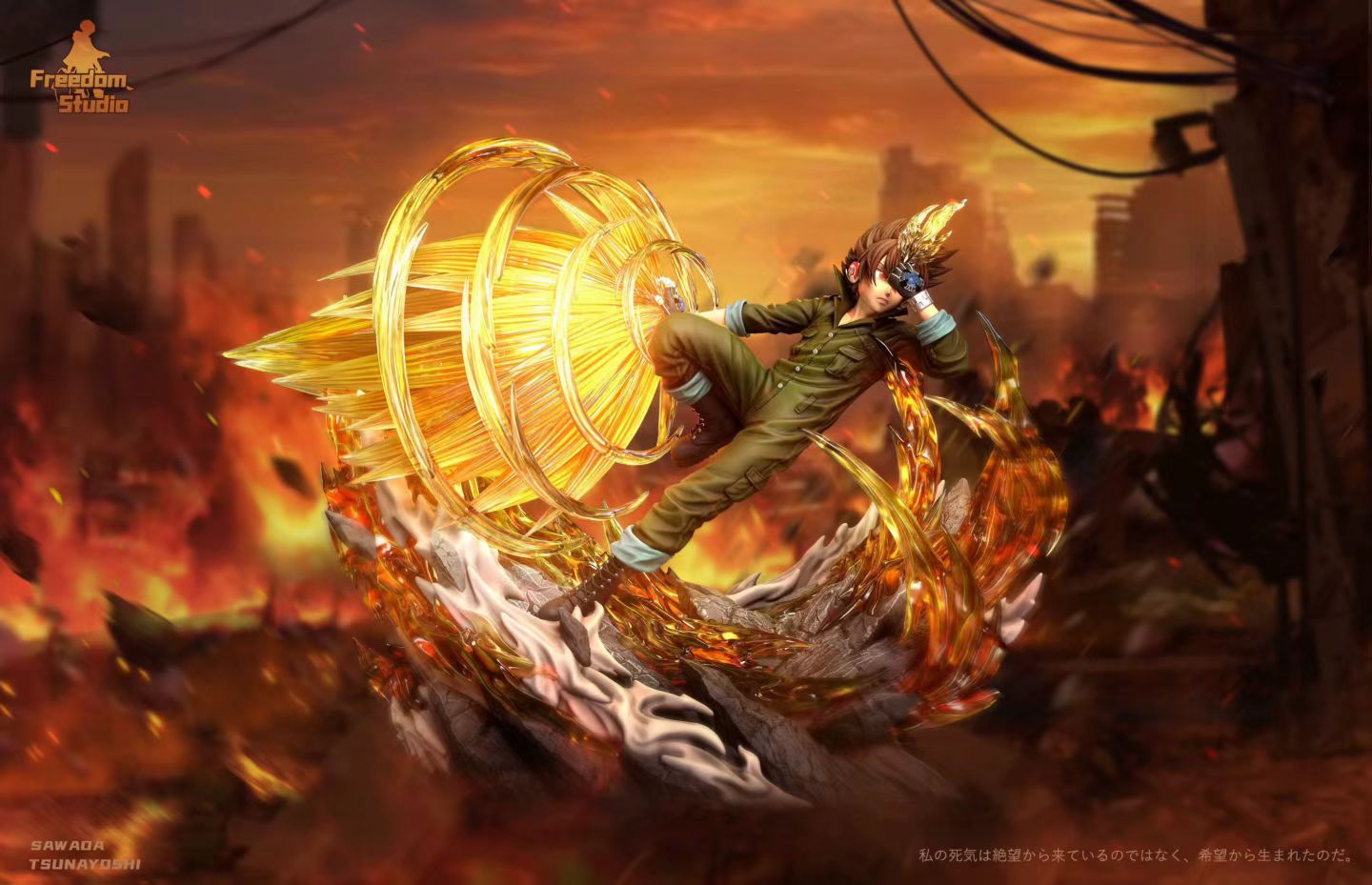 Freedom Studio - Katekyo Hitman Reborn! Tsunayoshi Sawada X BURNER | 家庭教师 工装沢田纲吉 X BURNER - Image 4
