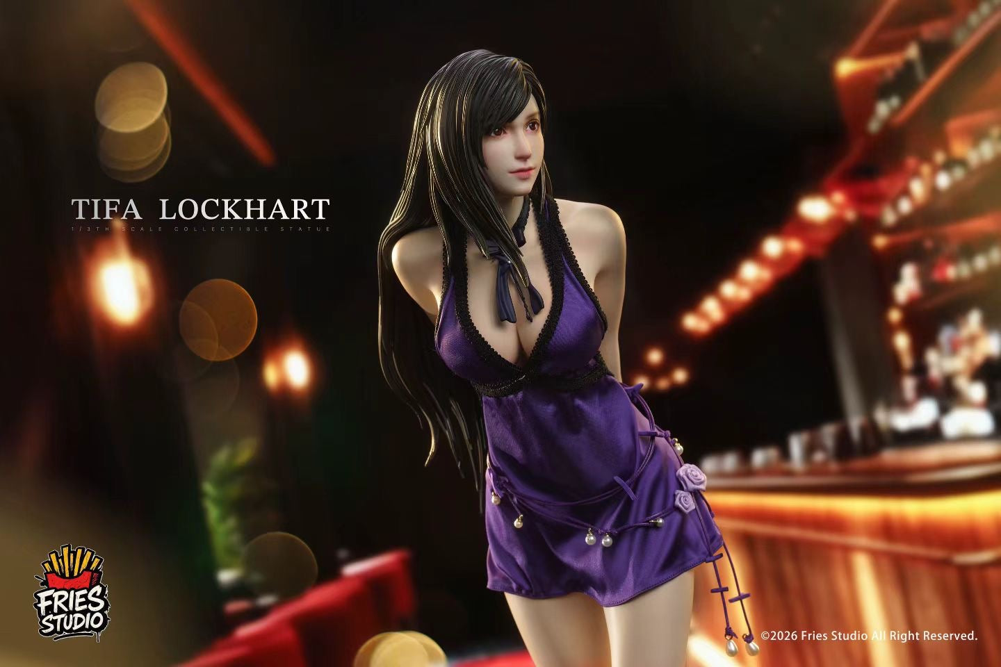 tifa purple dress Fries Studio - Final Fantasy Purple Dress Tifa