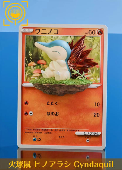 GEISHA Studio - GEISHA Card Series Generation 2 Starters Chikorita Totodile Cyndaquil | GEISHA瑰夏社 卡牌 第二世代 御三家 菊草叶 小锯鳄 火球鼠 - Image 6