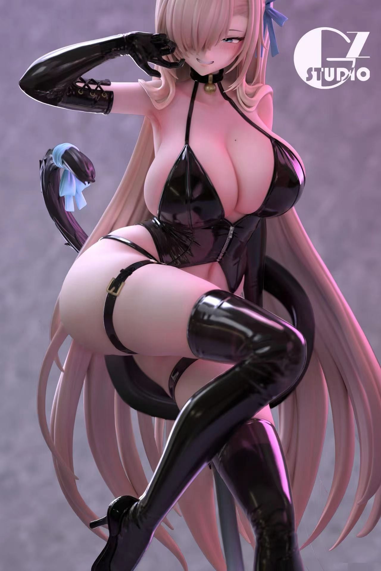 GZ Studio - Latex Cat Girl Asuna | 胶衣猫女郎 明日奈 - Image 3