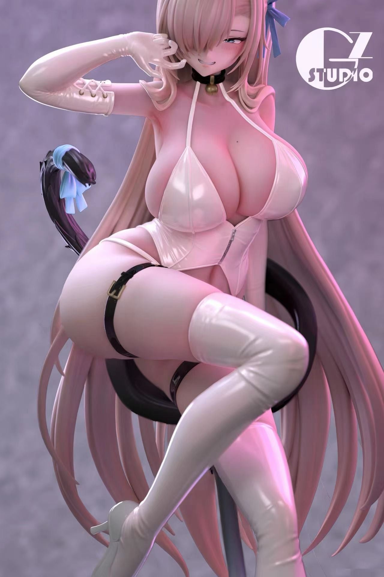 GZ Studio - Latex Cat Girl Asuna | 胶衣猫女郎 明日奈 - Image 4