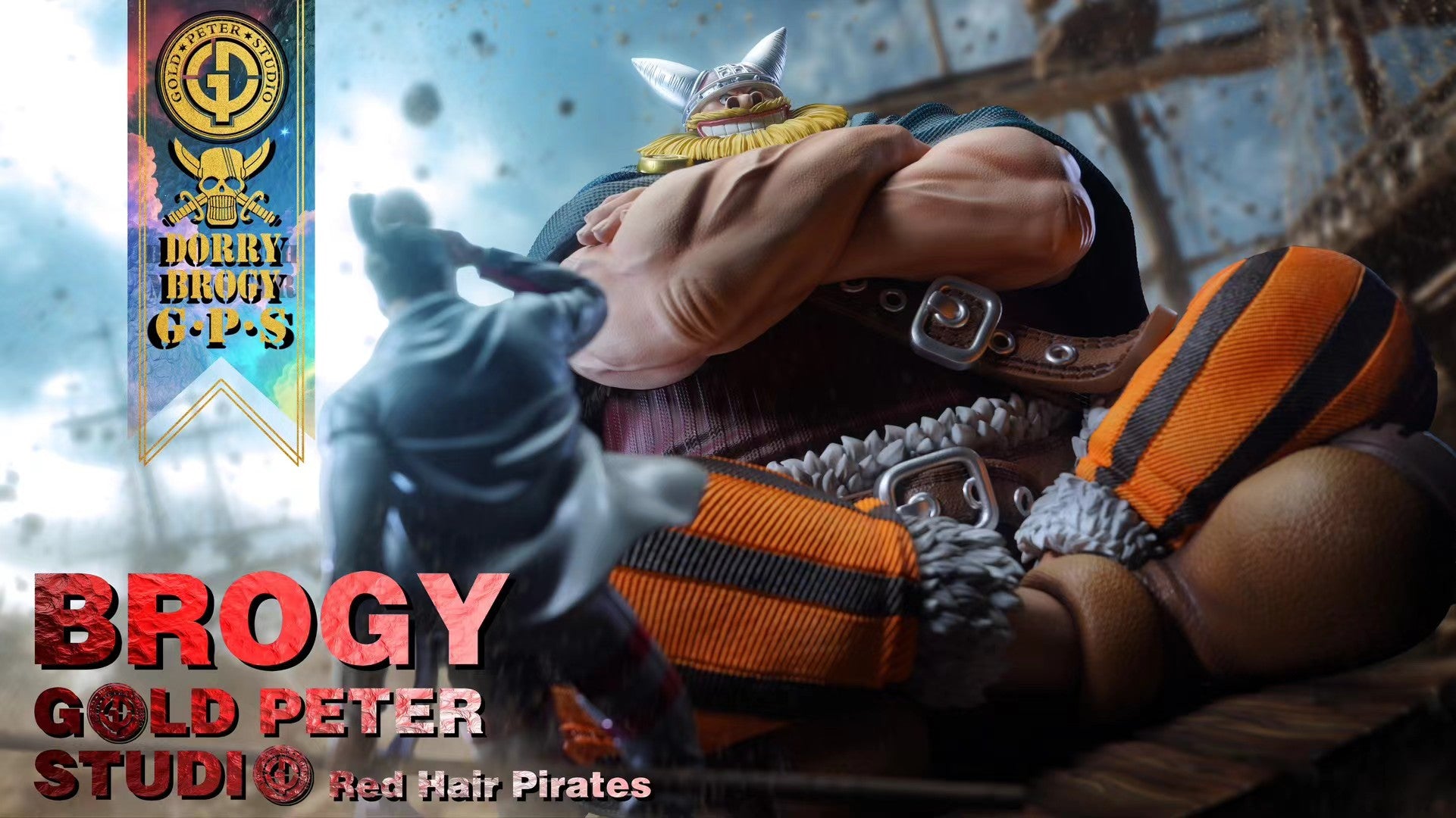 Gold Peter Studio - Red Hair Pirates Blue Ogre Dorry & Red Ogre Brogy - 红发海贼团 青鬼 东利 & 红鬼 布洛基 - Image 2