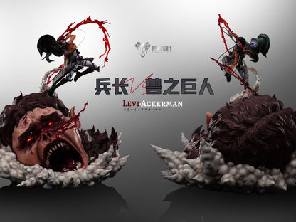 Player 1 Studio - Custom Order Levi Ackerman vs Beast Titan | 私定 阿克曼 利威尔 兵长 vs 兽之巨人