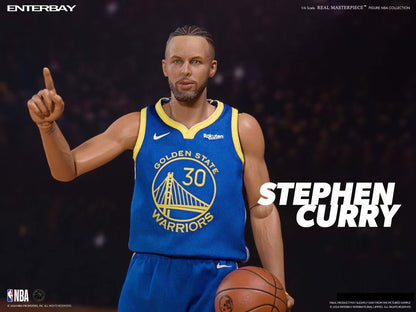 Enterbay Studio - Licensed Real Masterpiece NBA Stephen Curry Wax Statue-Level Figurine | 版权 Real Masterpiece NBA 史蒂芬·库里 蜡像级人偶