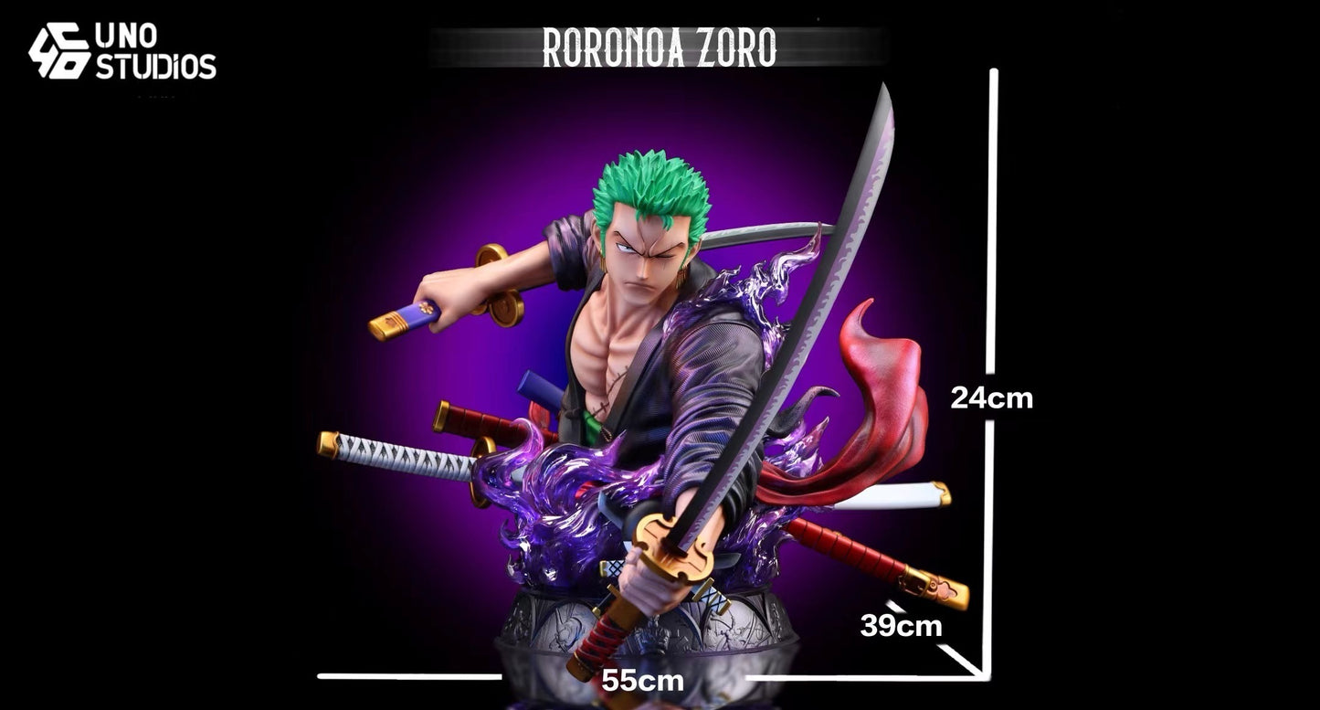 UNO Studio - Roronoa Zoro Desk Display Bust | 罗罗诺亚.索隆 桌摆件胸像