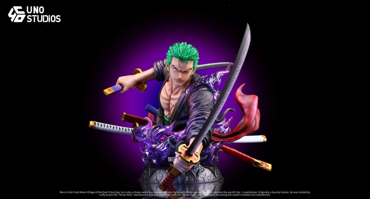 UNO Studio - Roronoa Zoro Desk Display Bust | 罗罗诺亚.索隆 桌摆件胸像