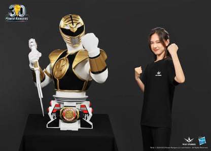 Way Studio - Licensed White Ranger Bust | 版权 白衣战士 半身像