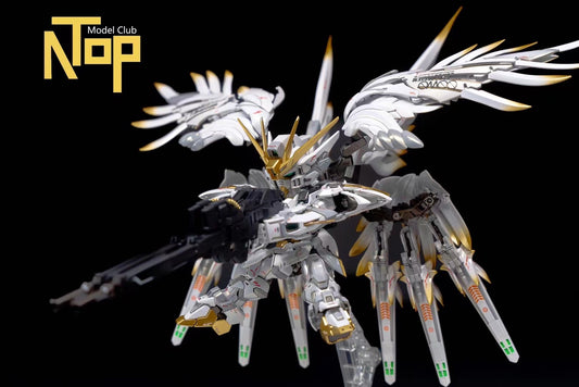 NoTop Studio - MGSD Wing Gundam Zero Custom Snow White Version with Shortened Twin Buster Rifle | MGSD飞翼零式高达白雪姬配色 & 矮星炮