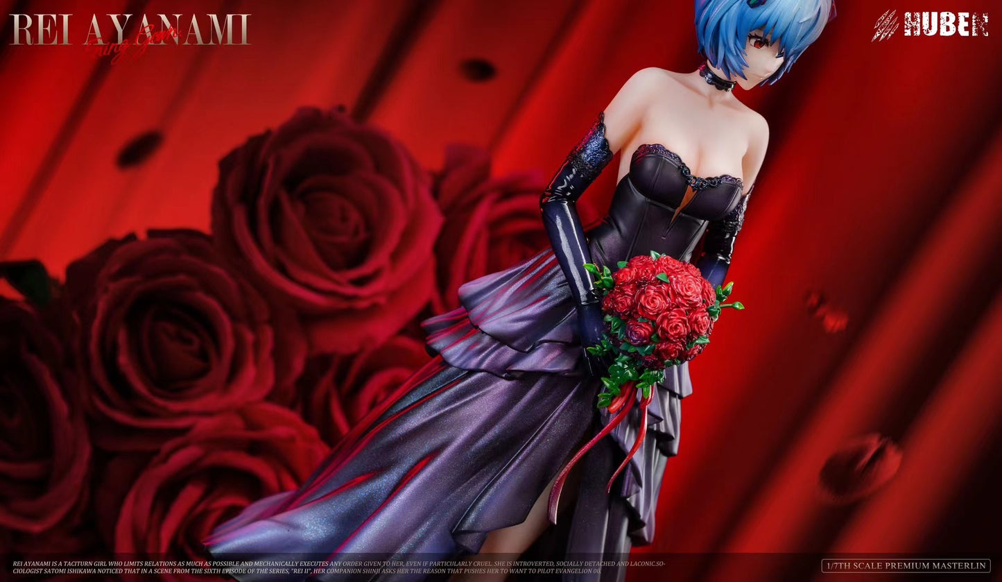 HuBen Studio - Black Wedding Dress Rei Ayanami | 黑色婚纱绫波丽