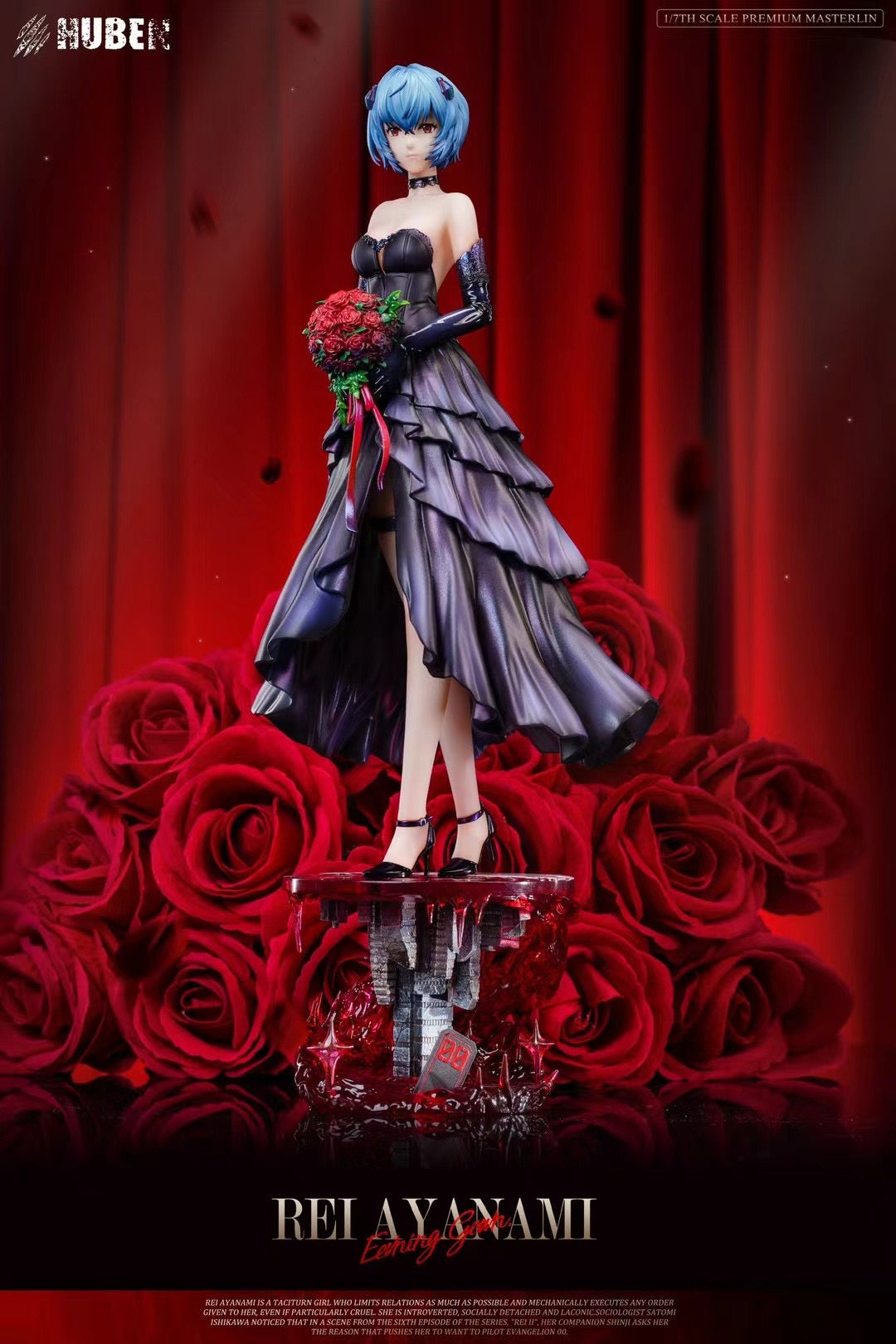 HuBen Studio - Black Wedding Dress Rei Ayanami | 黑色婚纱绫波丽