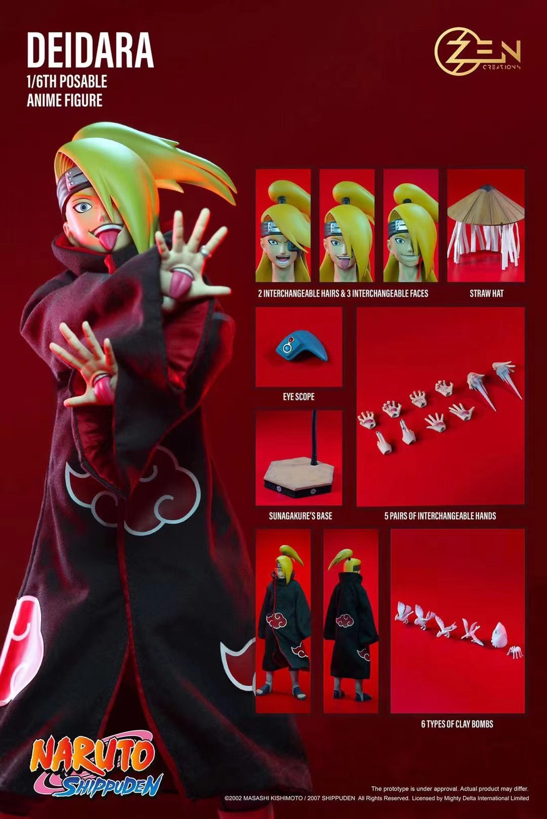 Zen Creations - Licensed Deidara | 版权 迪达拉