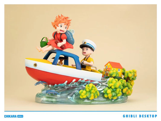 Chikara Studio - Ponyo on the Cliff (Desktop Series) | 悬崖上‮金的‬鱼姬 (桌面系列)
