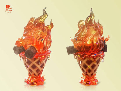 Poker Studio - Howl’s Moving Castle Ice-Cream Cone Calcifer | 哈尔的移动城堡 雪糕筒 卡尔西法