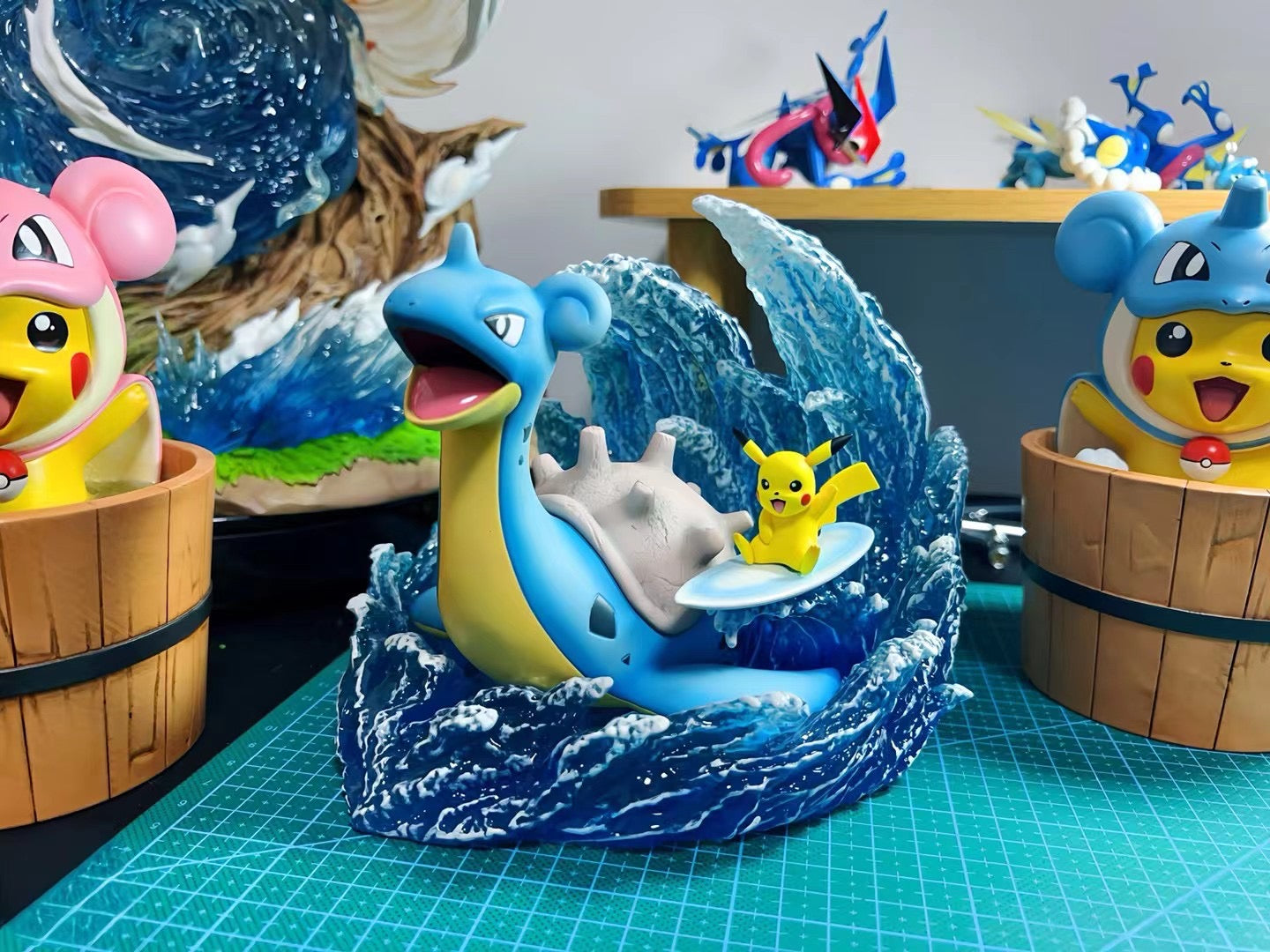 PoKe Studio - Lapras & Surfing Pikachu | 拉普拉斯&冲浪皮卡丘