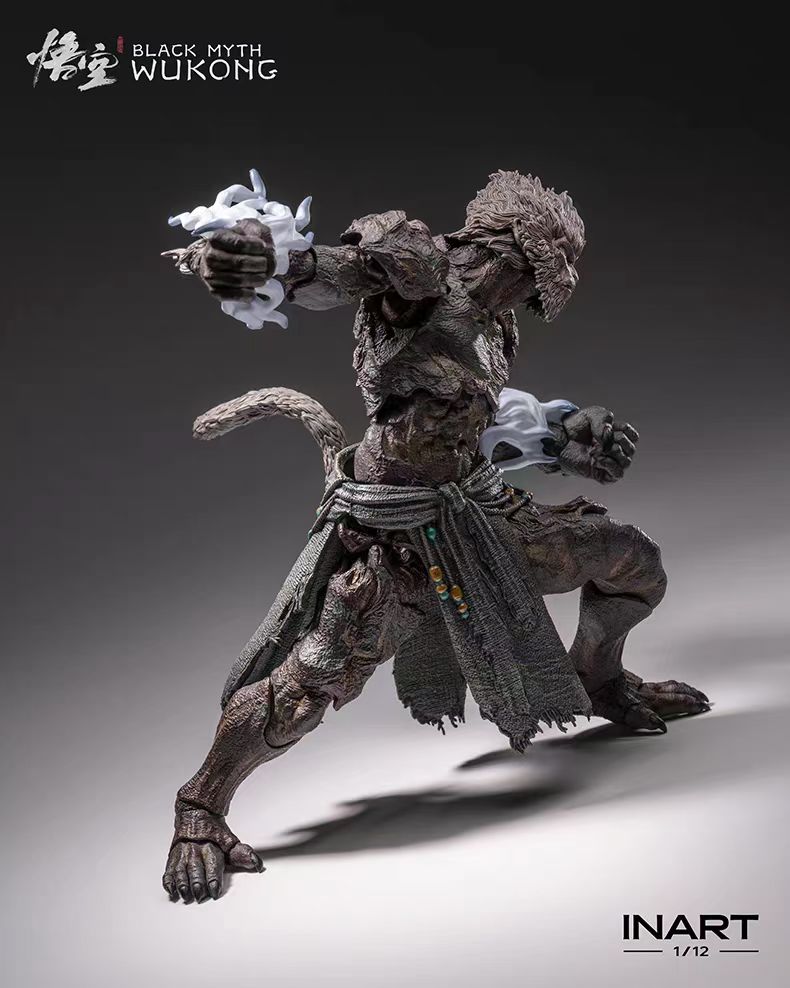 INART - Licensed INART Black Myth Wukong Stone Ape 1/12 Action Figure | 版权 INART 黑神话 悟空 石猿 1/12可动人偶 - Image 7