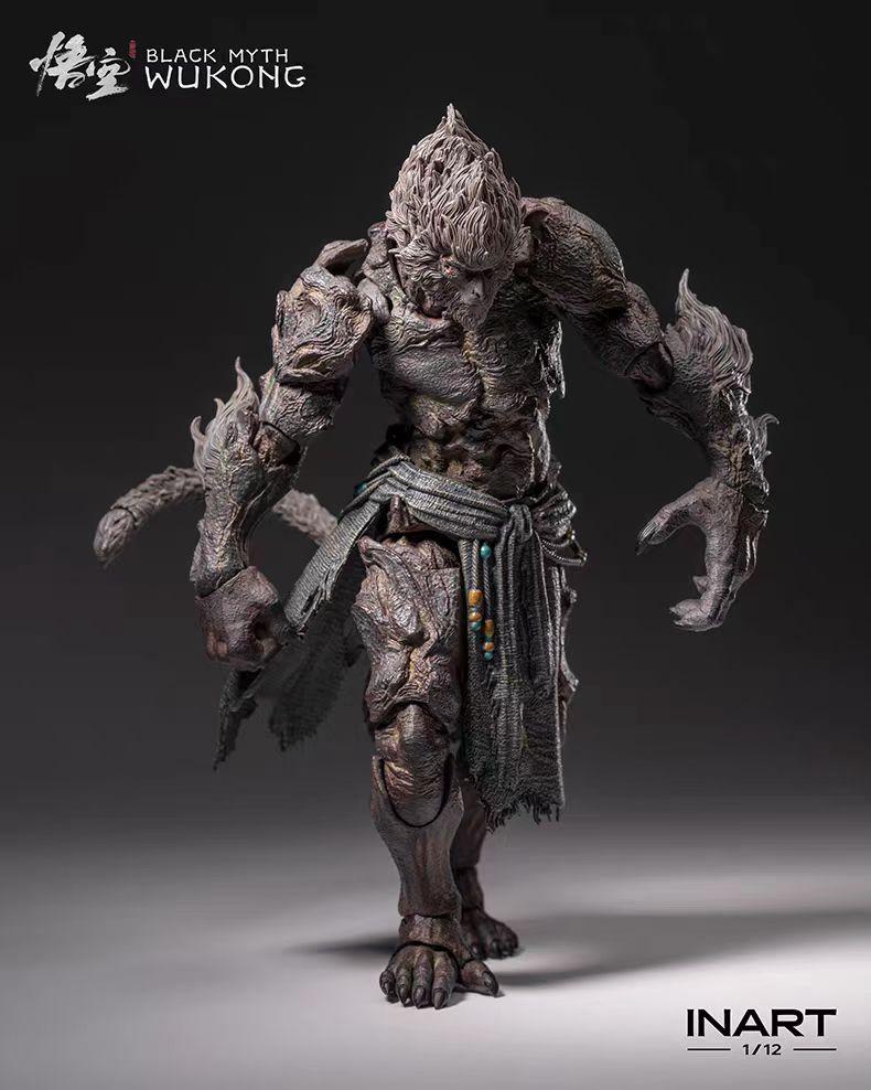 INART - Licensed INART Black Myth Wukong Stone Ape 1/12 Action Figure | 版权 INART 黑神话 悟空 石猿 1/12可动人偶 - Image 3