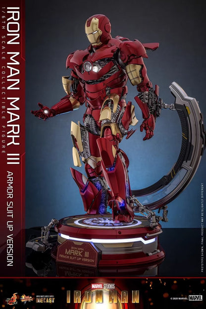 Iron Man Mark 3 (Battle Damaged Version) 1:6 Scale Diecast Collectible Figure - Image 7
