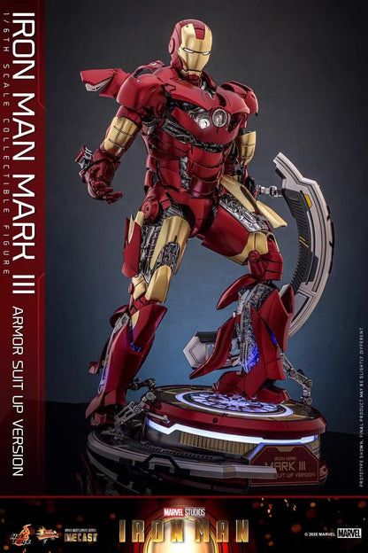 Iron Man Mark 3 (Battle Damaged Version) 1:6 Scale Diecast Collectible Figure - Image 3