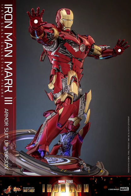 Iron Man Mark 3 (Battle Damaged Version) 1:6 Scale Diecast Collectible Figure - Image 5