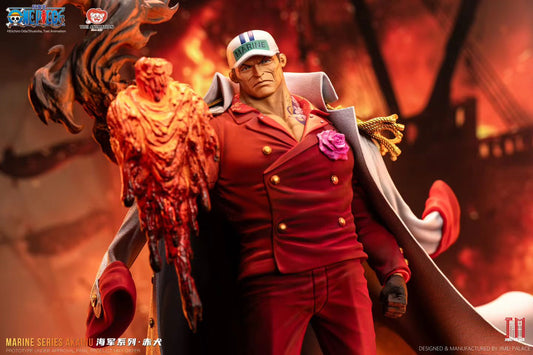 Jimei Palace Studio - Licensed One Piece Akainu 1/6 Scale Collectible Statue | 版权 航海王 传奇之海军系列 赤犬 1/6 轻型收藏级雕像 - Image 4