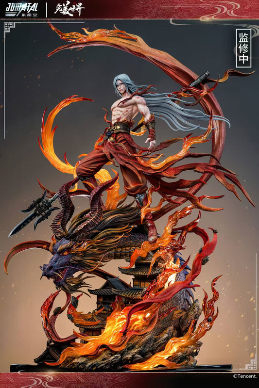 Jomatal - Licensed Perfect World Red-clothed Shi Hao Statue | 版权 完美世界 红衣石昊 雕像 - Image 3