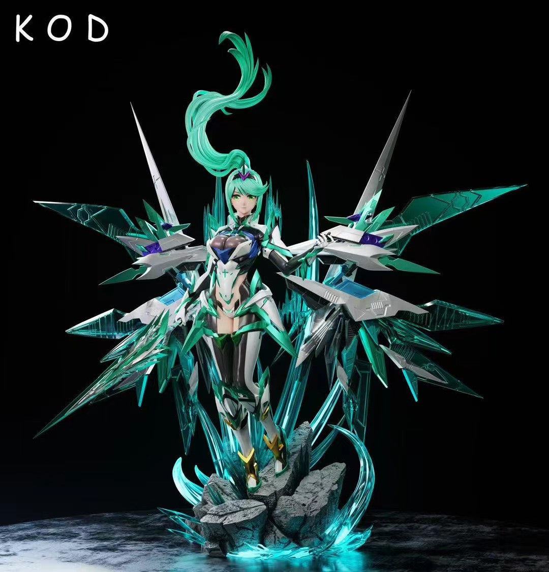 K0D Studio - Licensed Xenoblade Chronicles Pyra Mythra Pneuma Mech Light Sculpture | 版权 异度之刃 焰 光 小绿 机甲轻雕 - Image 3