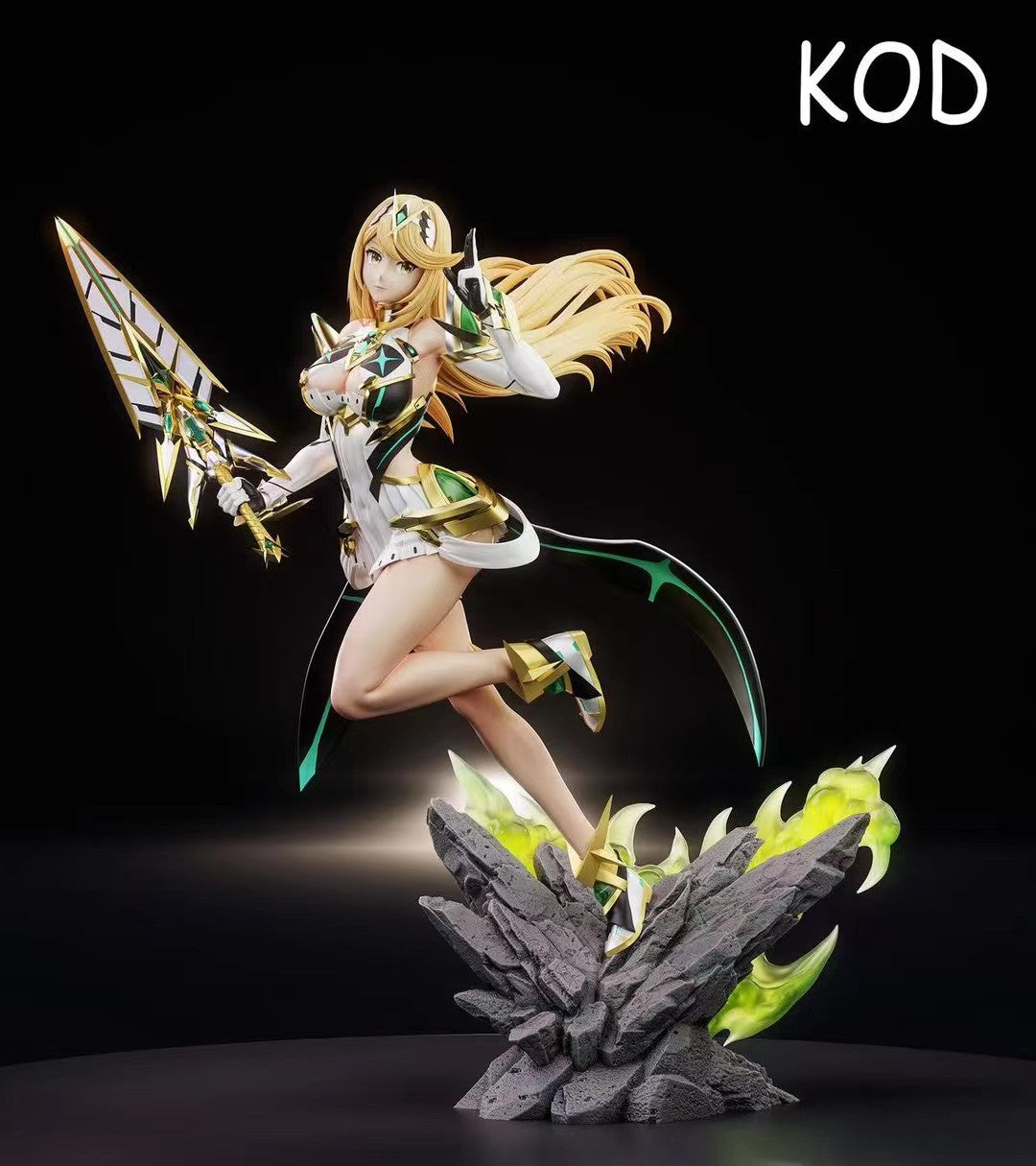 K0D Studio - Licensed Xenoblade Chronicles Pyra Mythra Pneuma Mech Light Sculpture | 版权 异度之刃 焰 光 小绿 机甲轻雕 - Image 1